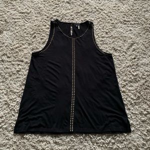 Vince Camuto Black Studded Tank